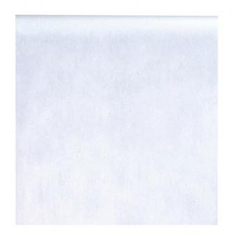 Breiter Tischläufer Deko-Vlies "Edle Tafel" 0,6 x 10 m-weiß