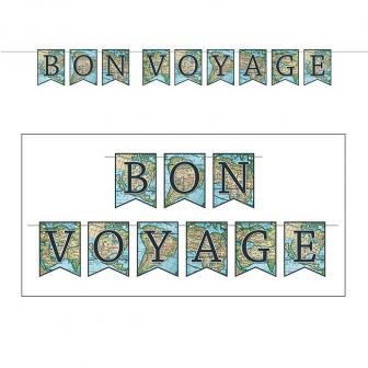 Buchstaben-Girlande Bon Voyage 1,52 m
