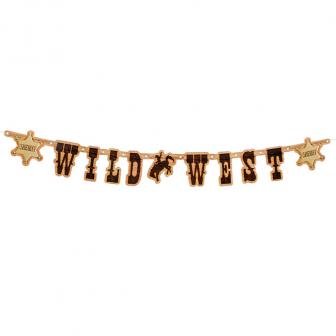 Buchstaben-Girlande "Wild Cowboy" 110 cm