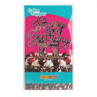 Cake Topper Happy Birthday 15 cm