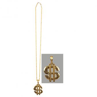 Dollar-Halskette "Gangster-Style" 78 cm