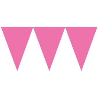 Einfarbige Papier-Girlande "Farbenspiel" 4,5m-pink