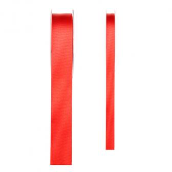 Einfarbiges Satin Deko-Band-rot-15 mm