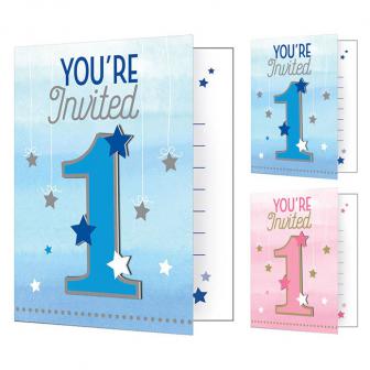 Einladungskarten "Little Star" mit Umschlag 8er Pack