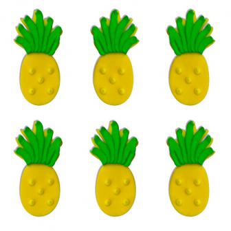 Essbare Kuchendeko "Ananas" 6er Pack 