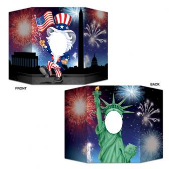 Fotowand "Uncle Sam meets Statue of Liberty" 94 cm