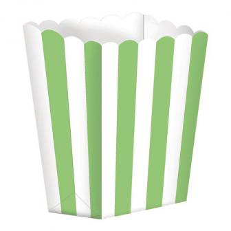 Gestreifte Snack-Boxen 5er Pack-grün