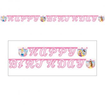 Happy Birthday-Girlande "Disney Princess" 240 cm