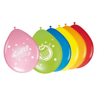 Happy Birthday-Luftballons "Candy" 8er Pack