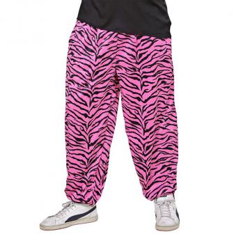 Herren-Hose "80s Baggy Pants Pink Zebra"
