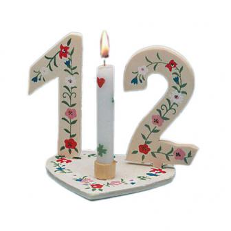Holz-Kerzenständer für Geburtstagszahlen