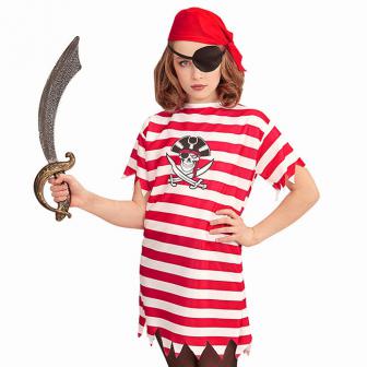 Kinder-Kostüm "Wilde Piratin" 3-tlg. 