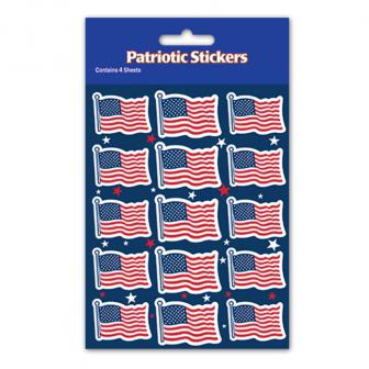 Kleine Aufkleber "USA-Flagge  - Star & Stripes" 4er Pack