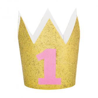 Krone "Number one" 10 cm-gold