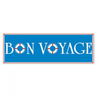 Kunststoff-Banner "Bon Voyage" 1,5 m x 53 cm 