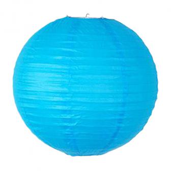Großer einfarbiger Lampion-45 cm-blau