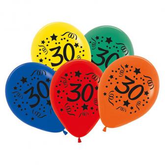 Luftballons 30. Geburtstag 7er Pack