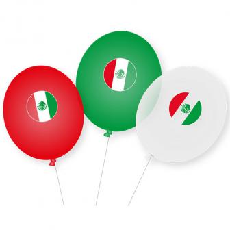Luftballons "Mexiko" 9er Pack
