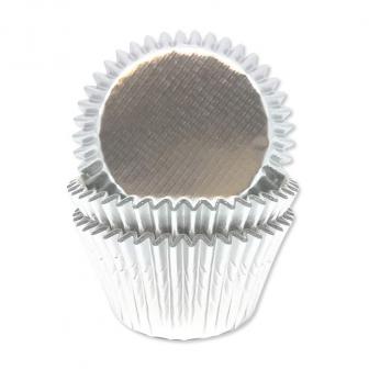 Muffin- und Cupcake-Förmchen "Metallic" 45er Pack-silber