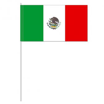 Papier-Fahnen "Mexiko" 10er Pack