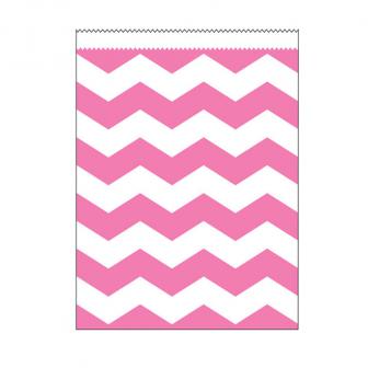 Papier-Tütchen "Crazy Stripes" 10er Pack-pink