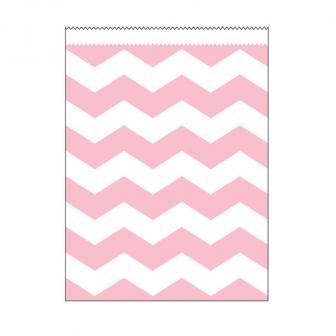 Papier-Tütchen "Crazy Stripes" 10er Pack-rosa