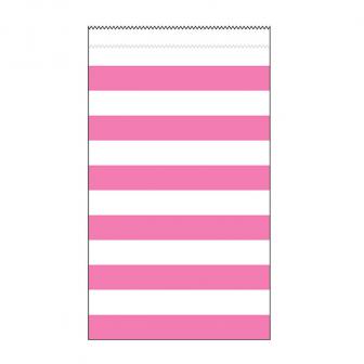 Papier-Tütchen mit Streifen 15er Pack -pink