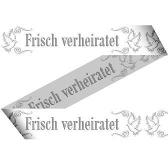 Party-Absperrband "Frisch verheiratet" 15 m