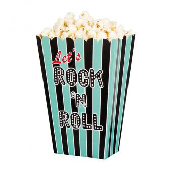 Popcorn-Tüten "Rock 'n' Roll Party" 4er Pack