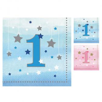 Servietten 1. Geburtstag "Little Star" 16er Pack