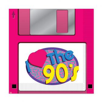 Servietten "I love the 90s-Party" 16er Pack