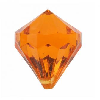 Streuteile "Farbenfrohe Diamanten" 6er Pack-orange