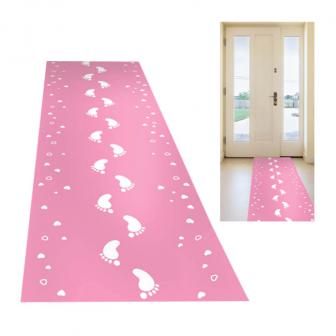 Teppich-Läufer "Niedliche Füße" 50 x 250 cm-rosa