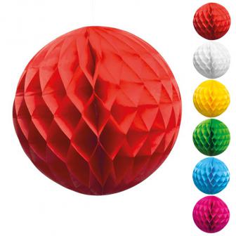 Wabenpapier-Ball "Farbenfroh" 25 cm