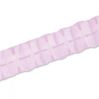Wabenpapier-Girlande "Zarter Farbton" 3,7 m -rosa