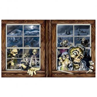 Wanddeko "Zombies am Fenster" 157 cm