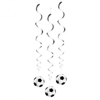 Wirbel-Deckenhänger "Fußball Traum" 3er Pack