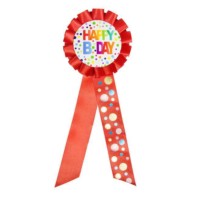 Geburtstagsorden Happy Birthday Orden Anstecker Button Rosette Geburtstag Party