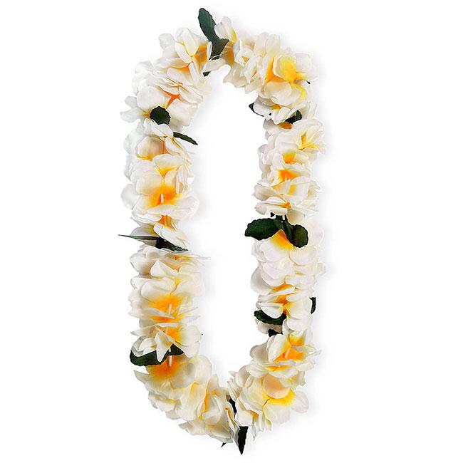 Hawaii-Kette glänzend silber gold lila multicolour Hula Blumen-Kette Party-Deko 