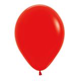 Einfarbige Luftballons Kunterbunt 8er Pack-rot