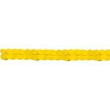 Einfarbige Wabenpapier-Girlande 360 cm-gelb