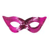 Augenmaske mit Pailletten "Glamour"-pink