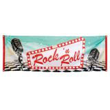 Banner "Rock 'n' Roll Party" 220 x 74 cm
