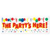 Banner "The Party's Here!" 1,5 m