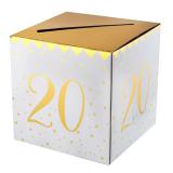 Brief- und Kartenbox 20. Geburtstag "Golden Times"