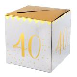 Brief- und Kartenbox 40. Geburtstag "Golden Times"