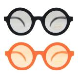 Brille "John Potter" mit gespiegelten Gläsern-orange