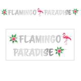 Buchstaben-Girlande "Flamingo Paradise" 1,35 m 