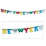 Buchstaben-Girlande "Happy New Year" 156 cm