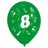 Bunte Luftballons "Geburtstagsspaß" 8er Pack-8